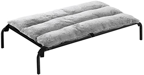 GNBOW Erhöhtes Hundebett, Boden-Hochbett for Hunde, inklusive Hundematratze (Color : Schwarz, S : 104 * 68 * 21cm)