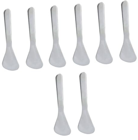 FOMIYES 8 Pz cucchiaio di crema per gli occhi spatola per paletta per crema per gli occhi massaggiatore occhi Strumento massaggi occhi Spatola trucco spatola per lozione