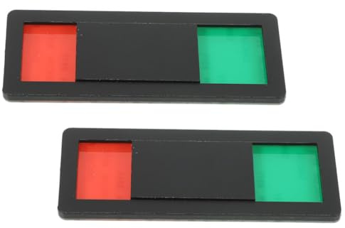 2 Stück Wc Schiebetür Schilder aus Abs Schwarz für Toilette