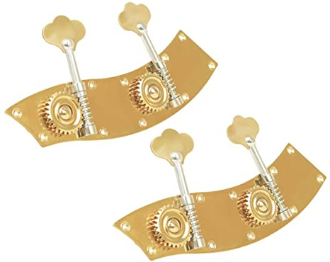 Parliky 2stücke Tuning Pegs Für Double Bass Goldene Stimmwirbel Aus Kupferlegierung Langlebig Und Installieren Ersatzteile Für Bassisten