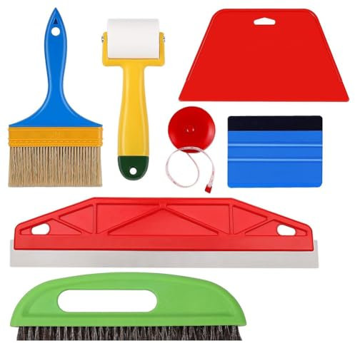 Lbvzxkad Schaber, Folienwerkzeug, Tapezierwerkzeug, Tapezierpinsel zum Tapezieren, Maler, Aufkleber, Malerwerkzeug-Set