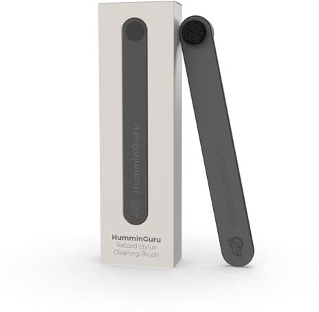 HumminGuru Spazzola per La Pulizia Dello Stilo del Giradischi – Pulitore Antistatico Dello Stilo del Giradischi per Aghi del Disco con Impugnatura Comoda e Setole Morbide