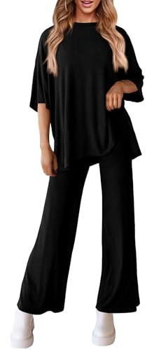DONYKARRY Jogginganzug Damen Set Trainingsanzug Zweiteiler Frauen Sport Anzug Freizeitanzug Kapuzenjacke&Sporthose S-XXL