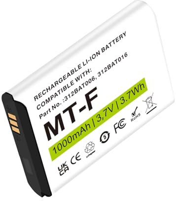 Akku für AVM Fritz!Fon C5, YISHDA 1000mAh Li-Ionen Neuer Verbesserter Ersatzakku für AVM Fritz!Fon C5, C4, M2, Fritzfon Telefon 312BAT006, 312BAT016,312BAT006CS-FVM446CL (1 Stück)
