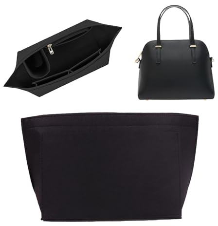 XJLyaya Filz Taschenorganizer für Longchamp Le Pliage, Innentasche Shopper Einsatz, Mehrfachfächer Handtasche Organizer mit Reißverschluss, Große Kapazität Tascheneinsatz zum Aufräumen