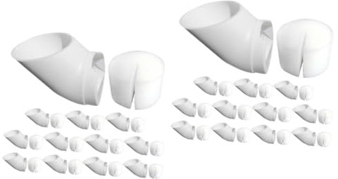 Supvox 2 Sätze Hydroponische Ausrüstung Selbstbewässernde Töpfe Für Zimmerpflanzen Hydrokultur-töpfe Schwämme Wiederverwendbare Kaffeetasse Schwebender Blumentopf Anlage Luft Weiß Plastik