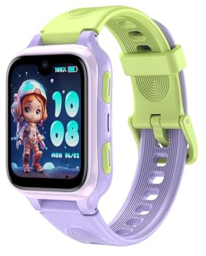LAGENIO K9 Kid Smartwatch AI avec GPS et téléphone, 1.78'' AMOLED 4G pour Enfants avec Appel vidéo, réveil, Mode école, IP68 étanche Smartwatch pour Enfants pour Adolescents à partir de 6