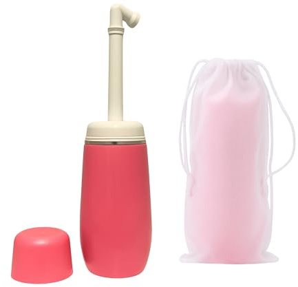 Peri Bottle Postpartum Portable Bidet Bottle with Angled Spout & Travel Bag - Perineal Bottle for Post Birth Care - Hospital Bag Essential Bum Washer for Women (400ml)