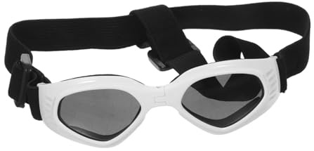 LOLIPPYY Faltbare Hundebrille Uv Schutz Winddicht Hunde Sonnenbrille mit Verstellbarem Band für Kleine bis Mittelgroße Hunde Komfortable Tragbare Schutzbrille für Outdoor und Reisen