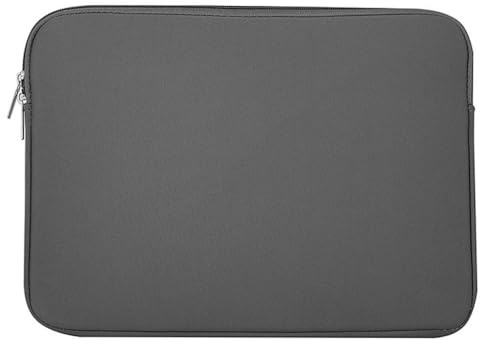 Whakano Laptop Bag 11-15.6 Inch Notebook Case Protective Sleeve Cover for Computer Tablet Ultrabook Water-Repellent Shockproof Scratch-Resistant Case with Zip for Everyday Office Travel Grey 11 Inch