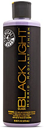 Chemical Guys Black Light Hybrid Radiant Finish - Premium Glaze and Car Sealant for Black and Dark Colors - Enhances Depth, Gloss & Protection on Cars, Trucks, SUVs & More, 16 fl oz Bottle