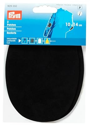 Prym 929350 Patches Veloursleder (nähen) 10 x 14 cm schwarz