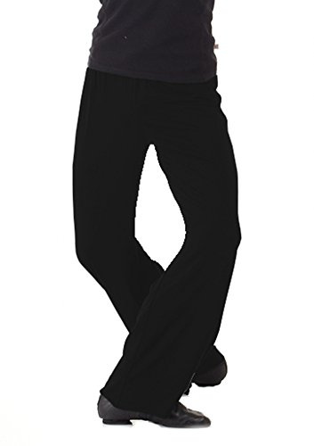 B Dancewear Boys Jazz Pants for Dance Slim Fit Medium Black Youth Child and Kid Sizes