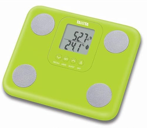 Tanita BC-730 Green Digital Body Composition Scale - Smart BMI & Muscle Mass Measurement - 9 Metrics, 5-User Memory, Compact Lightweight & Accurate Weight Scale for Home - Japan Technology