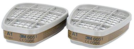 3 M 3 M 6051 A1 Filter für 6/7000 (4 Stück), EN-Sicherheit zertifiziert