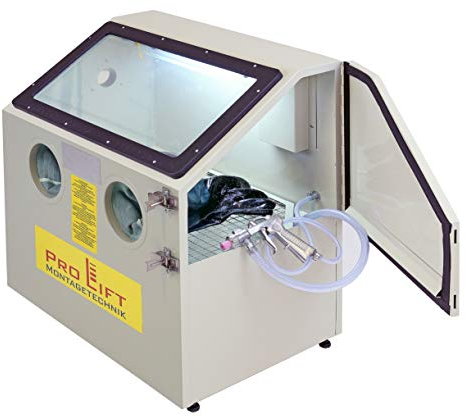 Pro-Lift-Montagetechnik Sandstrahlkabine 110 Liter inkl. Zubehör, SB11AJ, 01386