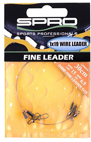 Spro Pike Fighter Fine Leader 1x19-2 Stahlvorfächer, Länge/Tragkraft:25cm - 10.0kg