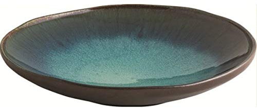PEGANE Lot de 6 Assiettes en grès Forme Creuse - Ø 23.2 cm