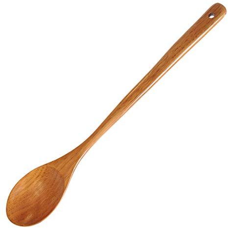 S-TROUBLE Cuillère en Bois géante de 16,5 Pouces cuillère en Bois à Long Manche pour Cuisiner et remuer l'ustensile de Cuisine