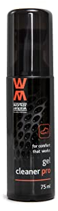 WorkerWalker Schuhputzmittel für Schuhe und Stiefel, Reinigungsgel für Arbeitsschuhe und Stiefel, Geeignet für Leder, Veloursleder, Nubuk, Stoff, Leinen, Gel Cleaner Pro (75 ml - Transparent)