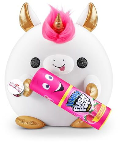 Snackles Super Sized 14 Zoll Snackle (Richard) von ZURU Cuddly Squishy Comfort 14 Zoll Plüsch mit Lizenz Snack Brand Accessoire, Muttertagsgeschenk