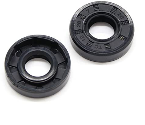 Dichtungsscheibe 2 Stück NBR-Nitrilkautschuk-Wellendichtring, Innendurchmesser 25 mm, TC-25 * 31/32/34/35/37/40/44/45/47/50/52/55/60/62 * 4/5/6/7/8/10/12 Dichtungslippe (Size : 25x45x5mm 2pcs)