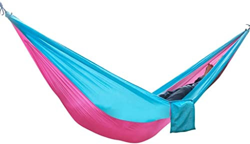 Reisehängematte Einzelne Camping-Hängematte, Leichtes Nylon, Tragbare Hängematte, Fallschirm-Hängematte, Rucksack, Reise, Strand, Hamac Hängematte Outdoor