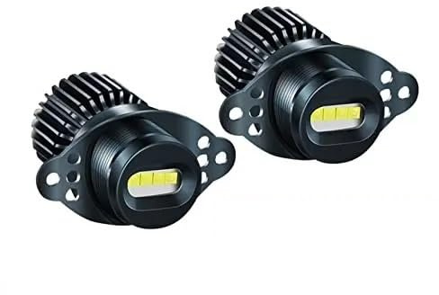 LED Angel Eyes,Angel Eyes Luz de Coche 2 faros LED Angel Eyes de 40 W con luz de posición Canbus sin error Uso apto para BMW E90, E91, 328i, 335i, 2009-2011, LCI, sin xenón