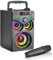 Cassa Bluetooth Portatile,15W Speaker Bluetooth,Cassa Bluetooth Potente, Altoparlante Bluetooth,BassUp,Party Wireless Altoparlante Bluetooth,con Luci,con Microfono,per Casa, Esterno (IT-1MIC-H77)