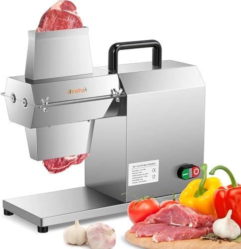 450W Electric Meat Tenderizer, Commercial Meat Cuber Tenderizer Heavy Duty Stainless Steel Meat Grinder, for Tenderizing Beef Turkey Chicken Pork Mutton Fish Steak