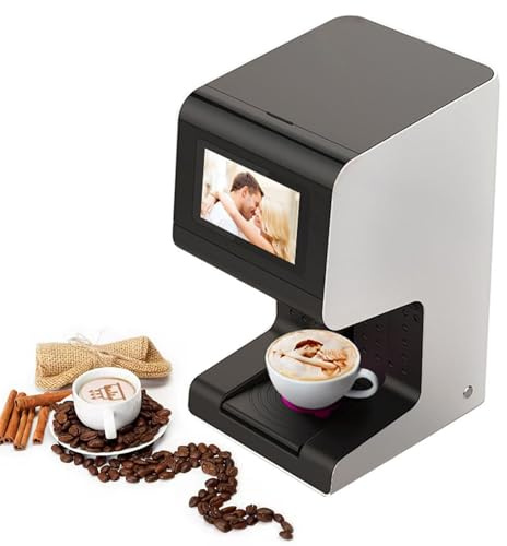 Commercial Latte Art Machine for Coffee & Desserts – 7 Touchscreen, 10s Printing, Food-Grade SGS Ink, 700~1000 Prints - Suitable for Shops, Hotels & Home Use