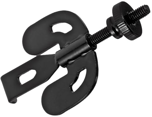 Ciieeo Cerradura Portátil de Seguridad para Puerta Interior Tope Antirrobo de Acero Inoxidable 304 Tamaño Compacto Negro Adecuado para Viajes Apartamentos y Habitaciones