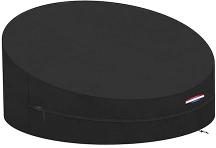 budiniao Copertura durevole per sedia a sdraio, mobili da giardino, tessuto Oxford, borsa portaoggetti ventilata inclusa. La copertura per sedia a sdraio da esterno è tessuta con tessuto Oxford.