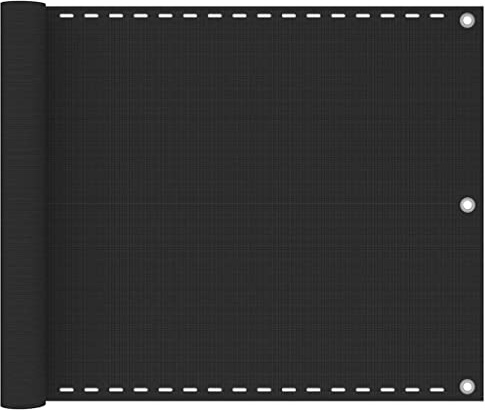 Sonnensegel, Segeltuch Sonnenschutz, Schattenspender, Balkonsichtschutz HDPE 75x400 cm Anthrazit Fürs Garten Lawn Camping Ferienhäuser