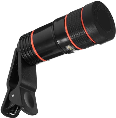 Levemolo Teleobiettivo 8X per Smartphone con Clip Lente Monoculare per Telefono Obiettivo Zoom a Lunga Focale Compatibile con Fotocamere Posteriori Accessorio per Fotografia Mobile