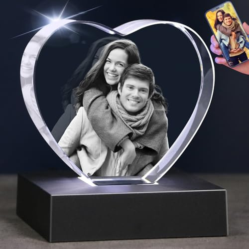 zeiniyio 3D Photo Crystal, Personalized Gifts for Mom,Women,Wife,Unique Gift for Mom from Daughter Son,Custom Mothers Day,Birthday,Anniversary,Memorial,Couples Gifts
