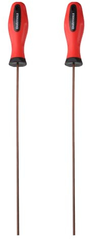 QUARKZMAN 2 Pezzi Cacciavite A Brugola Esagonale 2.5mm Chiavi A Brugola | Lunghezza 280mm, Acciaio S2, Per Strumenti Di Riparazione Manuale, Metrico Testa Piatta Magnetica