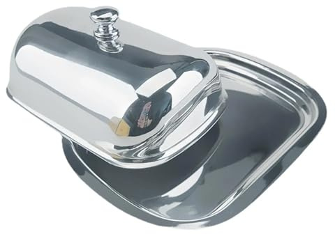 Mantequera de acero inoxidable for guardar quesos, ideal for restaurantes, pastelerías y hogares para Cocina