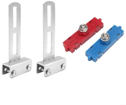 KiraKira Paquete de 2 interruptores de límite cuadrados con imán automático para puerta corredera, sensor magnético ajustable con soporte de montaje, diseño para todo tipo de clima