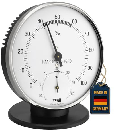 TFA Dostmann Analoges Thermo-Hygrometer, 45.2032, zur Temperatur- und Luftfeuchtigkeitskontrolle