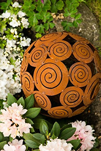 Dekokugel, Rost Ø 28cm Deko-Kugel Gartenkugel Edelrost Kugel