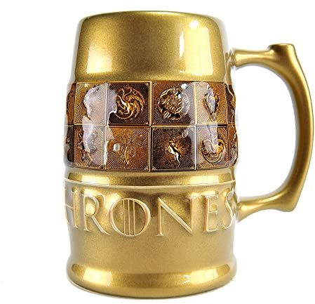 Game of Thrones Tankard - Galaxic Glaze Sigils,Gold,black,600ml