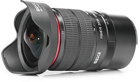Meike MK 6-11mm f3.5 Fisheye Zoom-Objektiv APS-C Sensor Format für Sony E-Mount, MK-0611SE, Schwarz