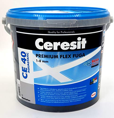 Ceresit CE40 Aquastatic Fugenmörtel, 1-8 mm, 5 kg Eimer