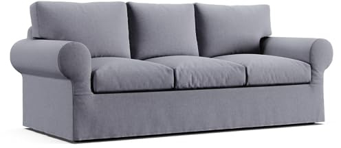 Comfort Works Ersatzbezug für IKEA Ektorp 3er-Sofa (3-Sitzer-Bezug für Ektorp Sofa) Maßgefertigter Sofabezug