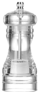 HENDI Salzmühle, Salzstreuer, mit Keramik-Mahlwerk, einstellbar, 50x(H)113mm, Acryl, Transparent