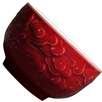BESPORTBLE Keramik Teetasse Teebecher Porzellan Chinesischer Teeschale Kung Fu Teetasse Traditionelle Teetasse Keramik Tasse Tee Schüssel Teegeschirr Rot