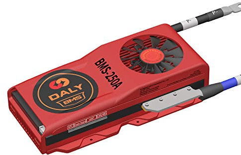 Daly Smart BMS 4S Li-Ion 12V 250A Placa Protección Inteligente para Batería de Litio con Can, 485, BT, Ventilador para Almacenamiento de energía en el hogar, el Camping, Energía de Emergencia