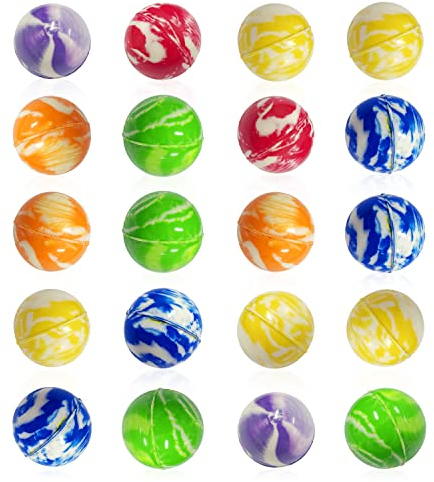 YSDYY 20 Stück Hüpfball-Spielzeug für Kinder, Partytütenfüller, Gummiball-Spielzeug, Hüpfgummibälle für Geburtstagsparty-Geschenke, Klassenpreise, Spielbedarf