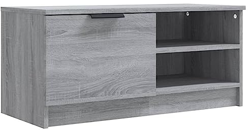 vidaXL TV Cabinet Grey Living Room Furniture Media Unit HiFi Side Cabinet Sideboard Entertainment Centre TV Console Sonoma Engineered Wood